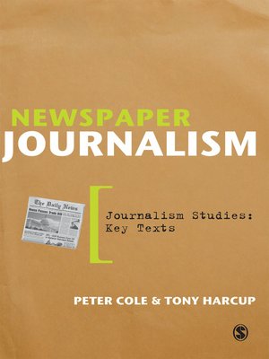 cover image of Newspaper Journalism